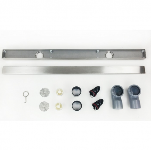 Душевой трап MAGdrain JXC 800 Q50-B хром матовый 55*800 мм